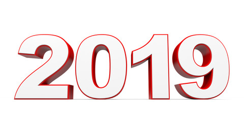 2019 New Year. Text.