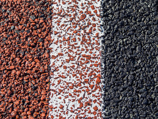Abstract painted asphalt texture and stripes pattern for background.
