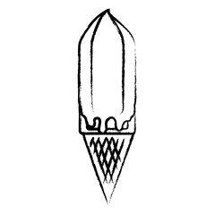 ice cream icon over white background, vector illustration