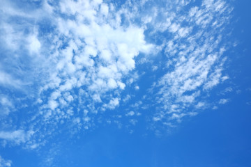 Naklejka na ściany i meble Blue sky with cloud beautiful in summer for background