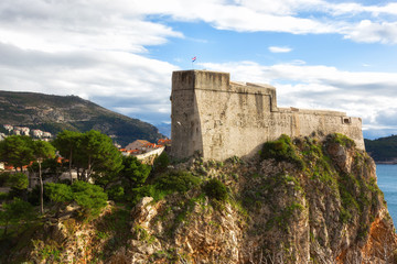 Obraz premium Fort of St. Lawrence (Fort Lovrjenac) in Dubrovnik, Croatia