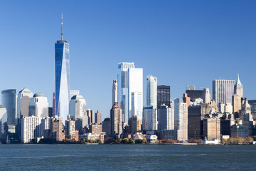 Fototapeta premium New York, Lower Manhattan skyline