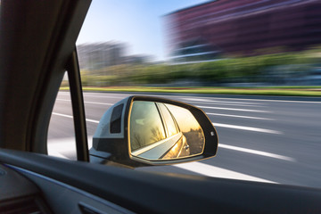 car driving on the road