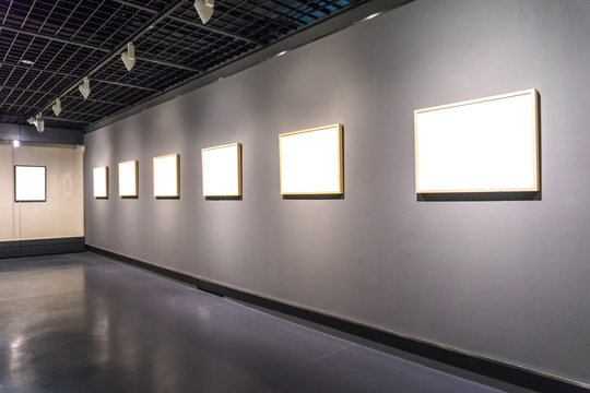 blank frame in gallery