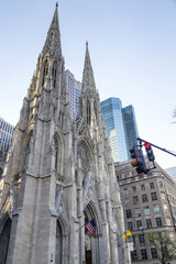 Fototapeta na wymiar New York, the Cathedral of St. Patrick