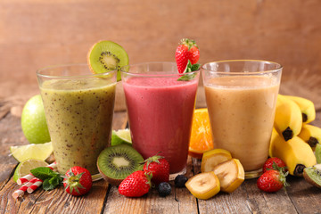 assorted fruit smoothie