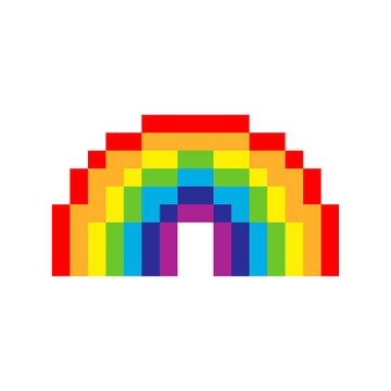 Pixel Art Rainbow
