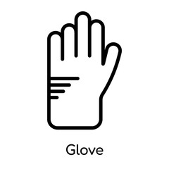 Obraz premium Glove icon isolated on white background
