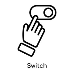 Switch icon isolated on white background