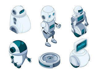Domestic robots assistant. Various help machines