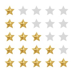 Five star rating vector set