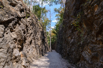 Hellfire pass in Kanchanaburi, Thailand.