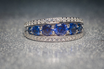 Silver Ring with Tanzanite