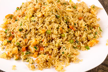 Fried rice with prawn