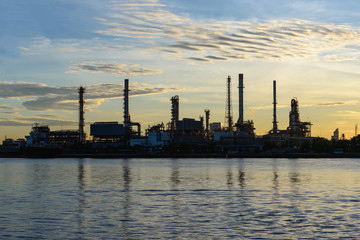 Fototapeta na wymiar Oil refinery plant industry.