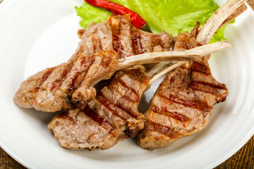 Grilled lamb