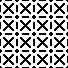 Seamless geometric pattern in a black - white colors