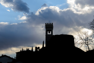 Obraz premium Ancient fortified village of Fagagna.