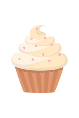 Sweet cupcakes set.