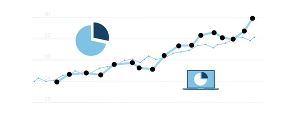 grafico economia, istogrammi, statistiche