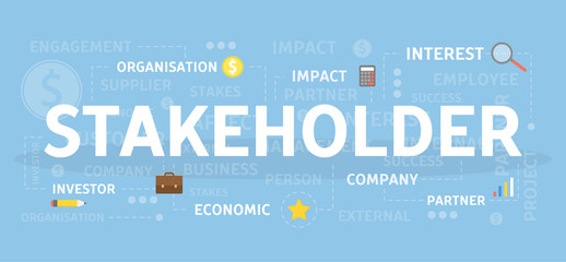 Stakeholder concept illustration.