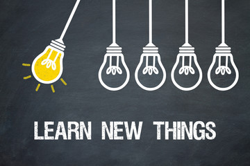 Fototapeta premium Learn new things / Lampen / Konzept