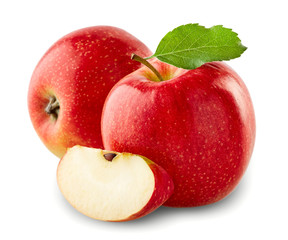 Apples with slice