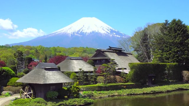 古民家と富士山・忍野八海,ティルトアップ
