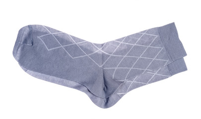 gray men's socks isolated on white background