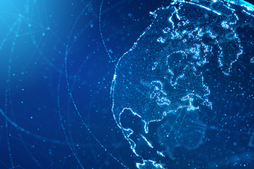 Global business and communication concept