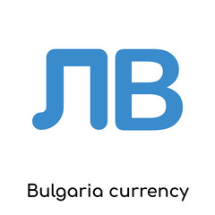 Bulgaria currency icon isolated on white background