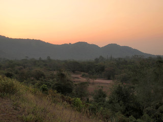 Sunrise in the mountain