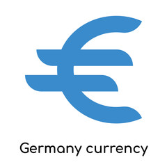 Obraz premium Germany currency icon isolated on white background