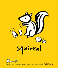 동물 일러스트 / 손으로 그린 동물 그림