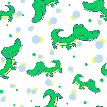 green smiling crocodile22