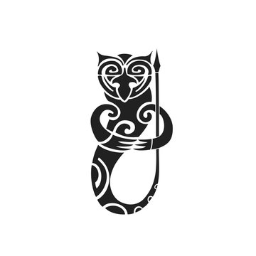 polynesian tattoo indigenous primitive art.