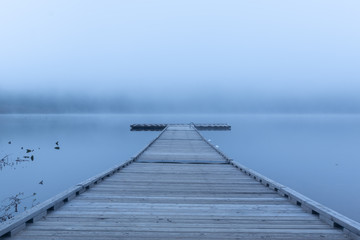 Fototapeta premium Pier into the Fog