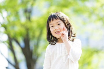 少女 公園