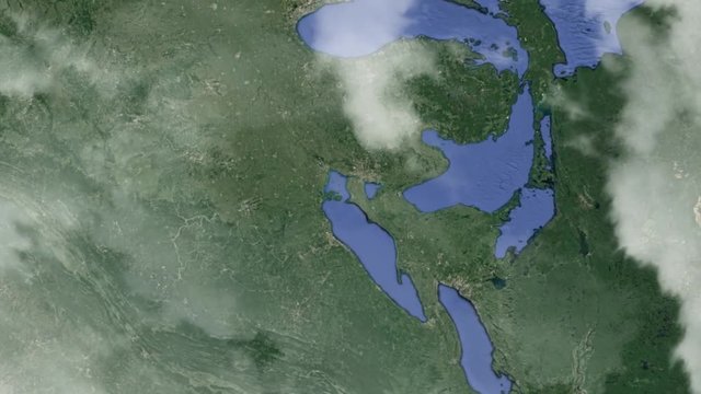 Земля zoom -  Детройт Мичиган США