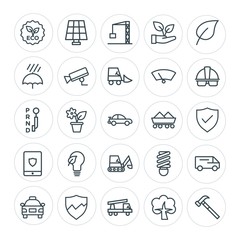 Modern Simple Set of transports, industry, nature, security Vector outline Icons. Contains such Icons as  break,  tool, taxi,  power, energy and more on white background. Fully Editable. Pixel Perfect
