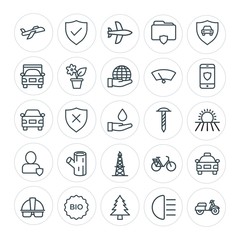 Modern Simple Set of transports, industry, nature, security Vector outline Icons. Contains such Icons as  wood,  safety, aircraft,  road and more on white background. Fully Editable. Pixel Perfect