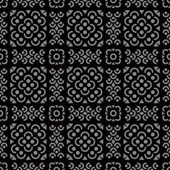 Antique seamless background Round Curve Cross Flower Square Line