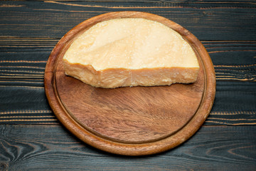 pieces of parmesan or parmigiano cheese