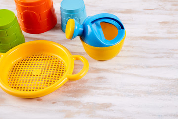 Background with toys