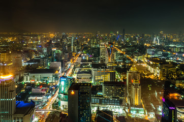 Fototapeta na wymiar Bangkok city at twilight