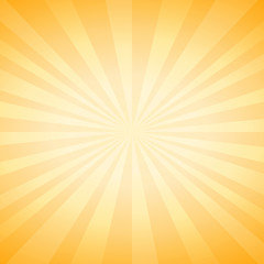 Abstract soft Yellow rays background. Vector