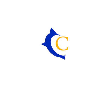c letter compass logo