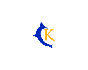 k letter compass logo