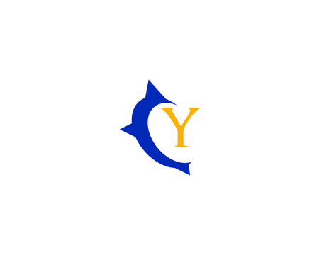 y letter compass logo