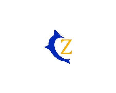 z letter compass logo